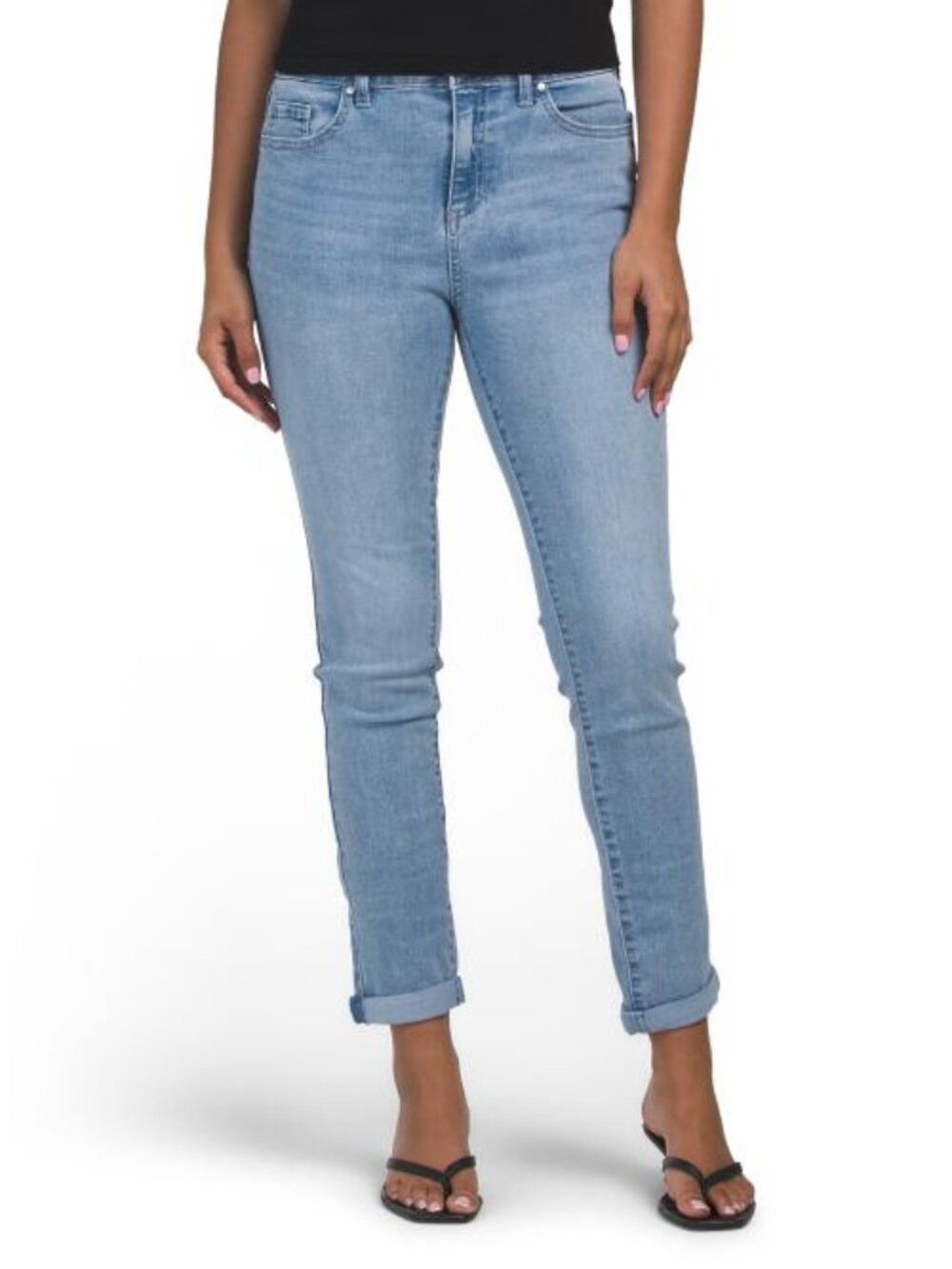 D. JEANS High Rise Baby Roll Skinny Jeans